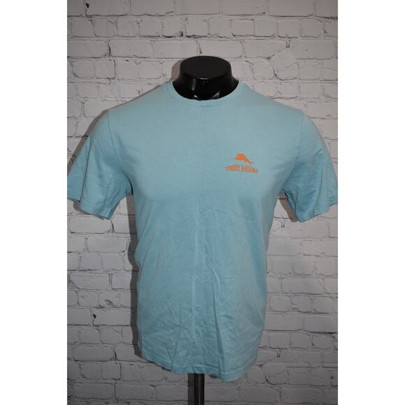 Tommy Bahama T-Shirt Mens Size Medium Hawaiian Tropical Its Glow Time Grilling - Picture 2 of 7